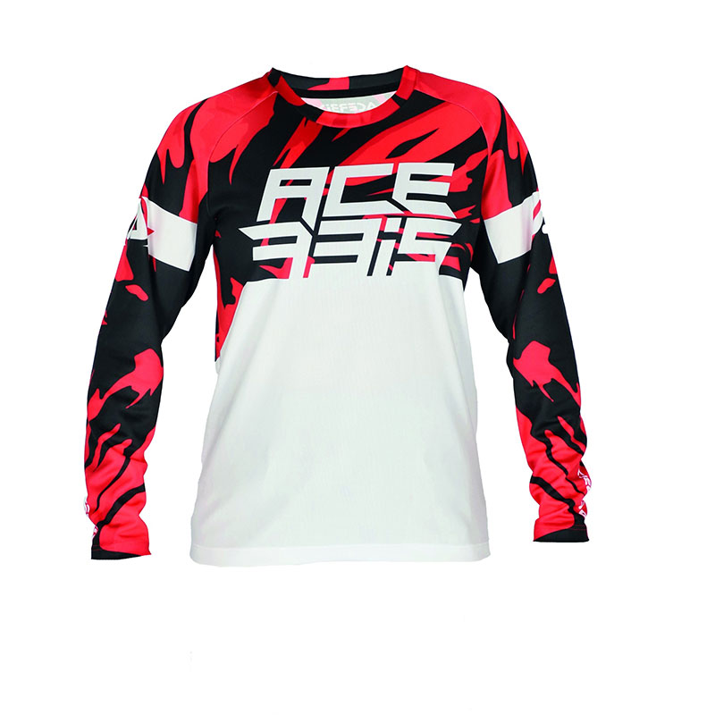 Maglia Acerbis MX J-Kid Four bianco rosso