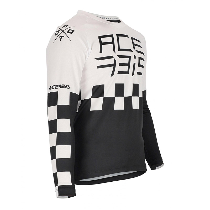 Maglia Acerbis MX J-Kid One bianco nero