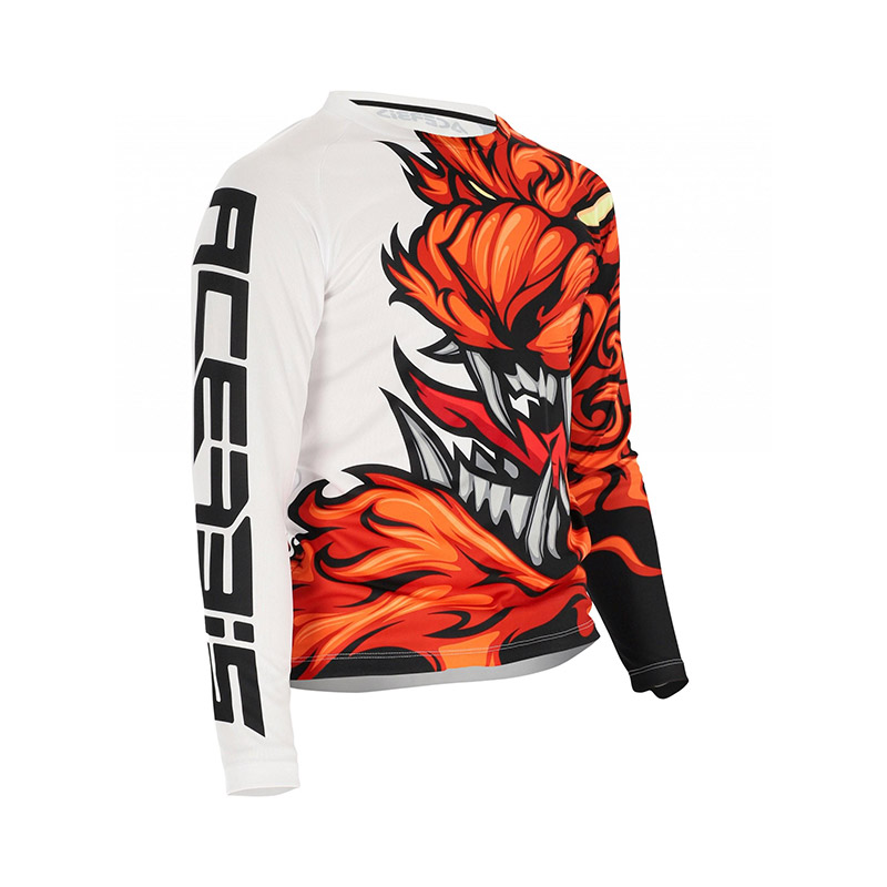 Maglia Acerbis MX J-Kid Two arancio bianco