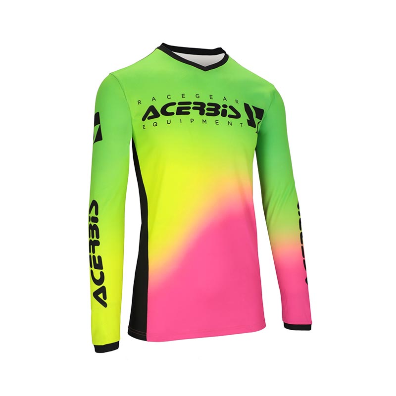 Maglia Acerbis Mx J-Track Stabi fucsia giallo fluo