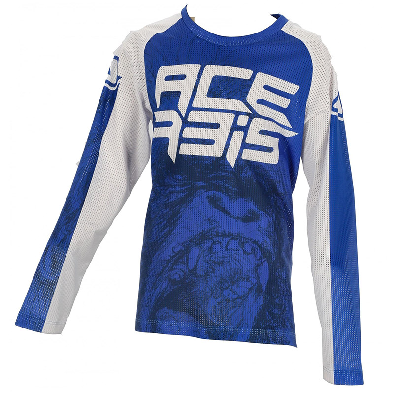 Maglia Acerbis MX J-Windy Two Kid Vented blu bianco