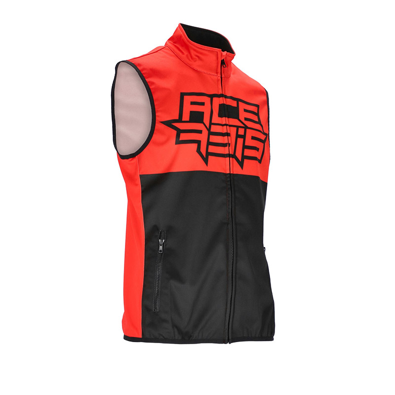 Gilet Acerbis Softshell Linear nero rosso