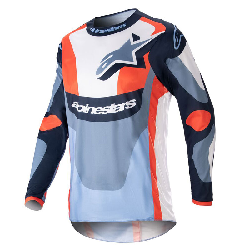 Maglia Alpinestars Fluid Agent 2023 navy arancio