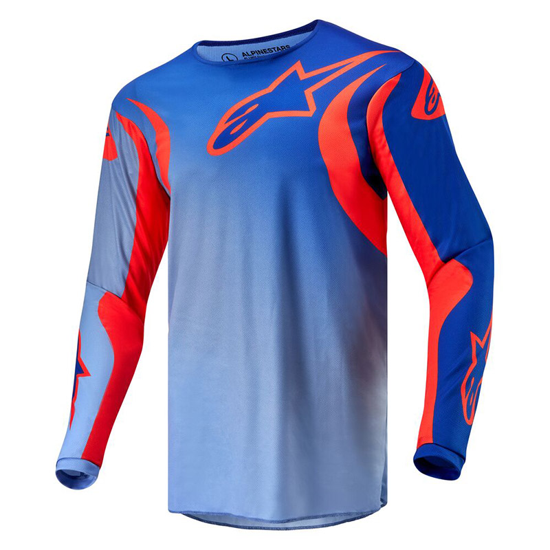 Maglia Alpinestars Fluid Lucent 2024 blu arancio