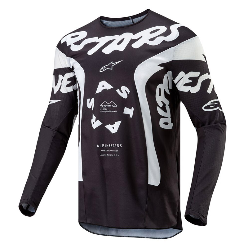 Maglia Alpinestars Racer Hana 2024 nero bianco