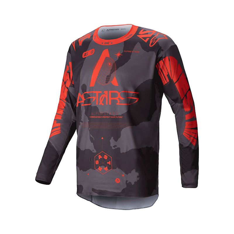 Maglia Alpinestars Racer Hollow 2025 arancio camo
