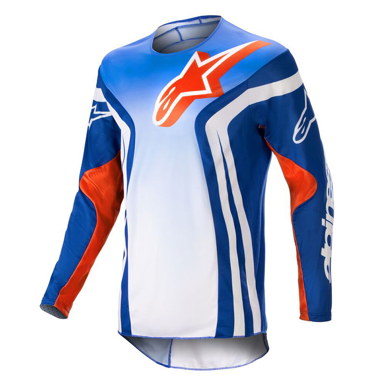 Maglia Alpinestars Racer Semi 2023 blu arancio