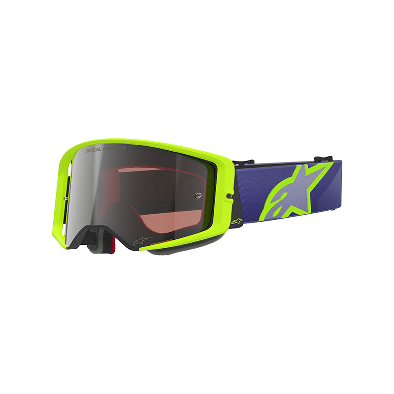 Maschera Alpinestars Supertech Vision Corp blu giallo