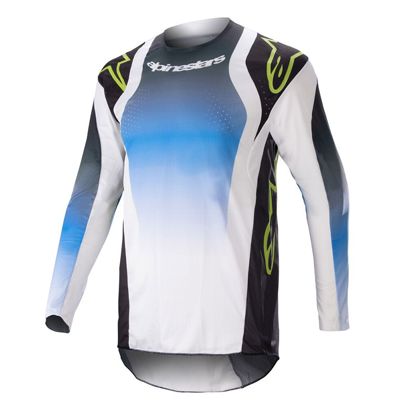 Maglia Alpinestars Techstar Push 2023 blu bianco