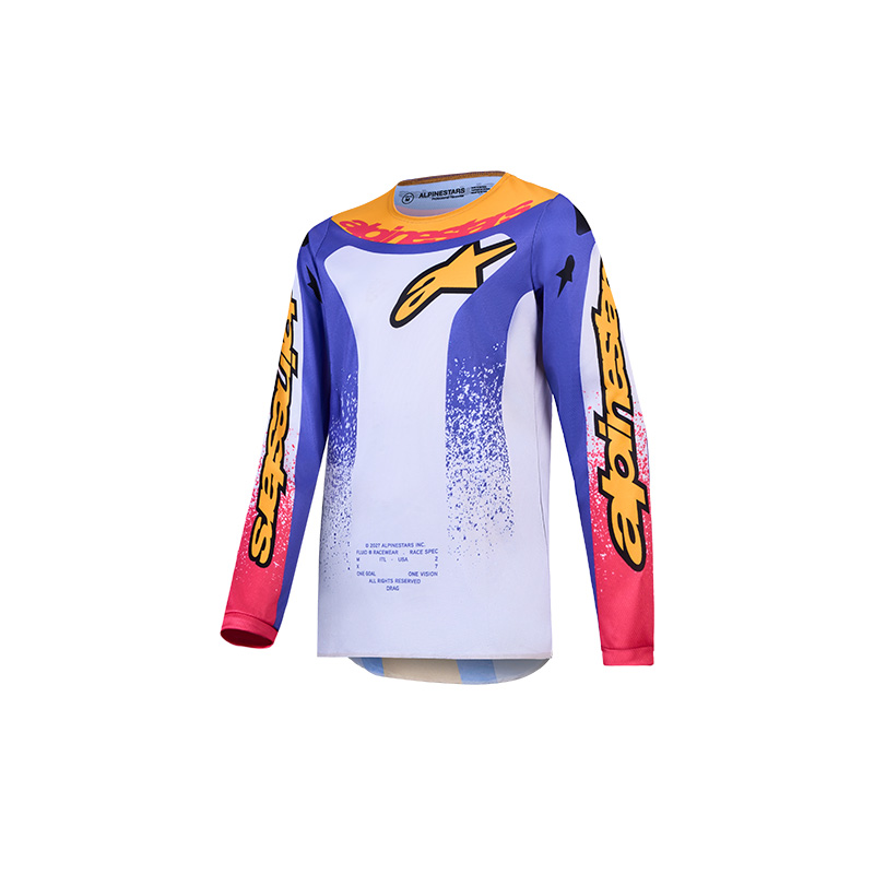 Camiseta Alpinestars Youth Fluid Drag lilac dorado
