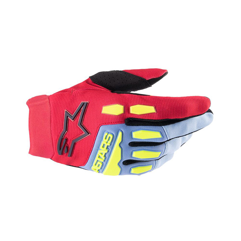 Guanti Alpinestars Youth Full Bore rosso blu