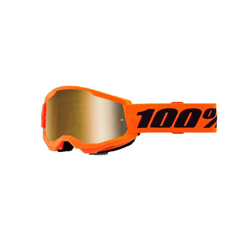 Maschera 100% Strata 2 Youth neon arancio oro