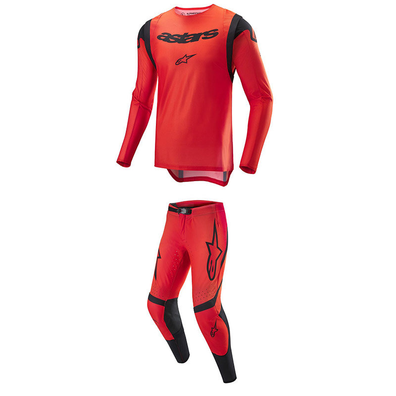 Completo Alpinestars Supertech LE Ember rosso fluo