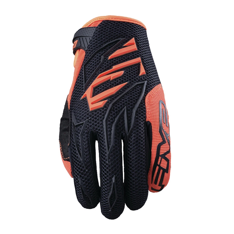 Guanti Five MXF3 nero arancio fluo