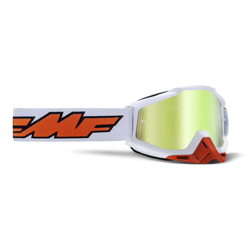 Maschera FMF Powerbomb Rocket bianco specchiato