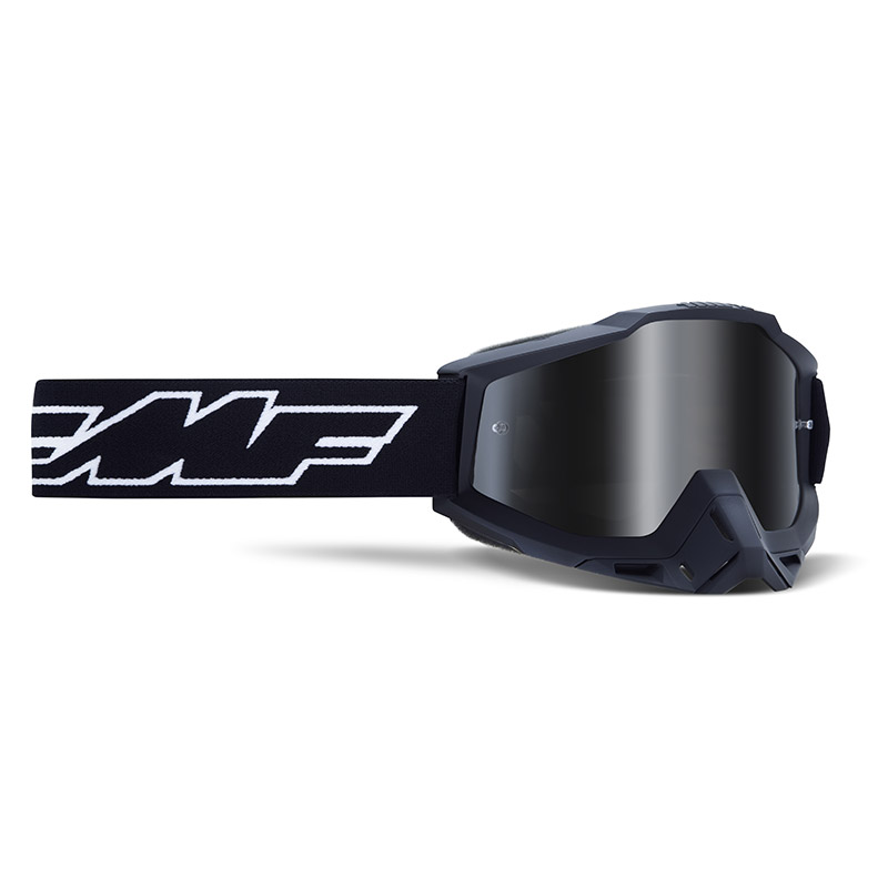Occhiali FMF Powerbomb OTG Arancioni Per Motocross - Lente Trasparente Antiappannamento, Protezione UV, Fascia Larga 40mm