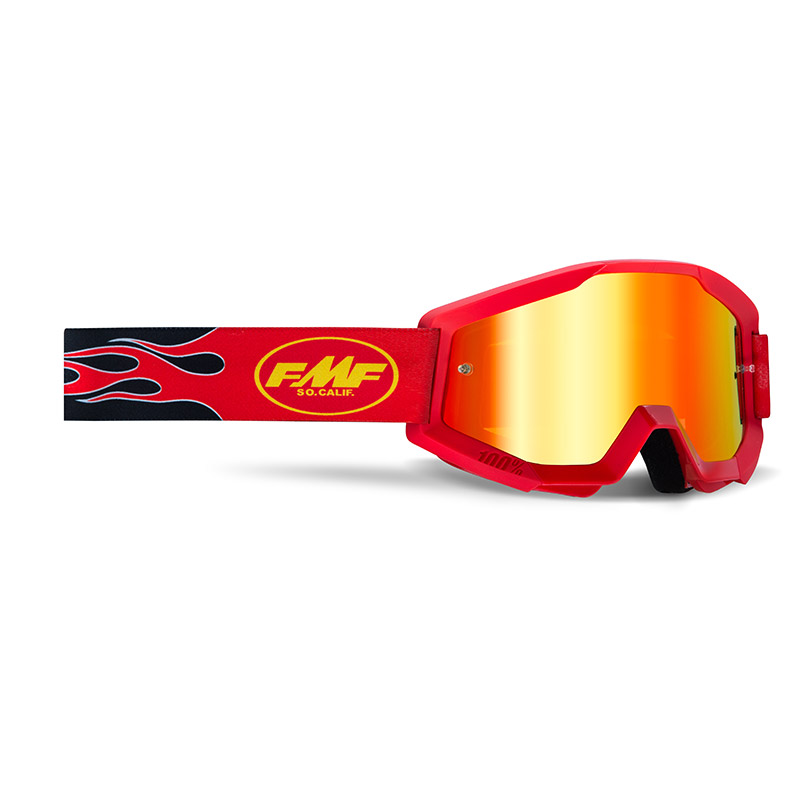 Maschera FMF Powercore Flame rosso specchiato