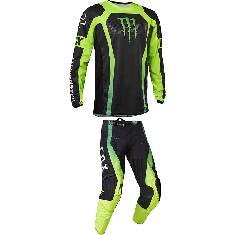 Tenue Moto cross Fox 180 MONSTER noir 2023