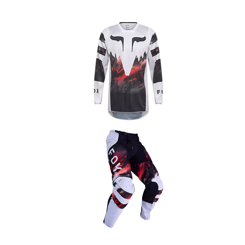 Fox 180 Kairos Combo weiß rot fluo