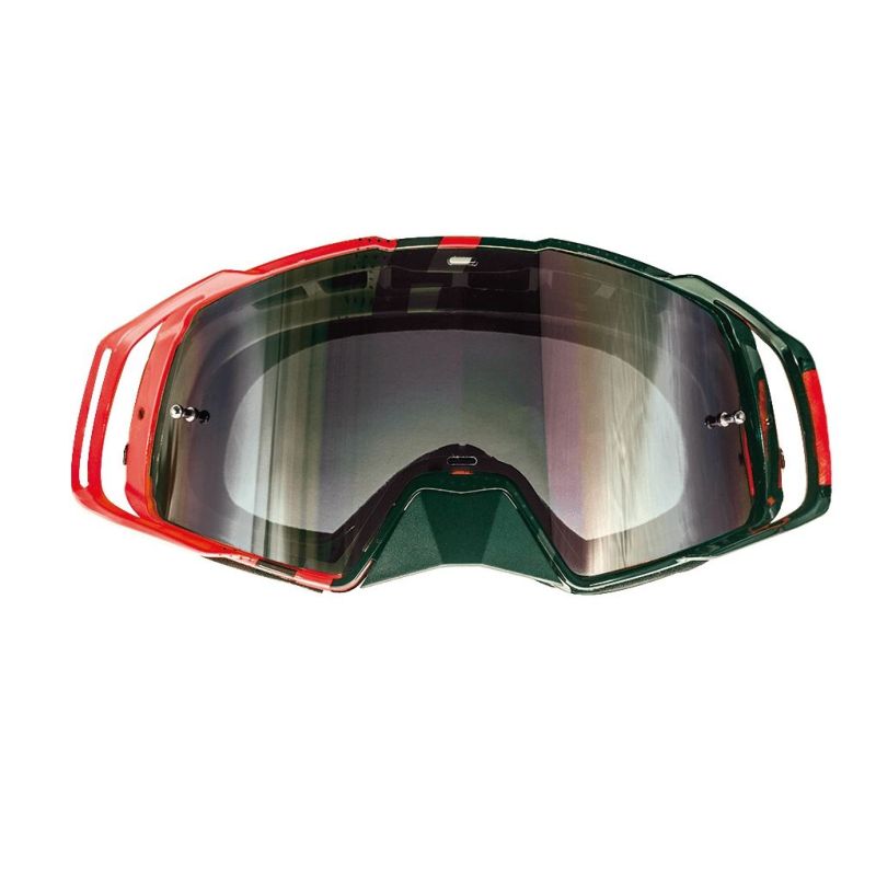 Maschera Off Road Mt Helmets Mx-Evo Stripes rosso