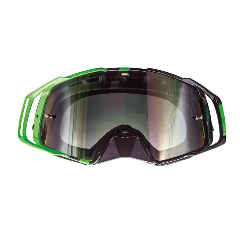 Maschera Off Road Mt Helmets Mx-Evo Stripes verde