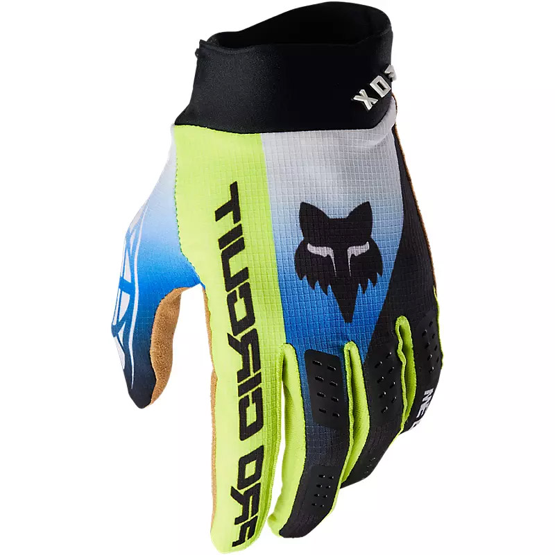 Gants Fox Pro Circuit Foyl noir blanc bleu Tout Terrain FX-30862-018