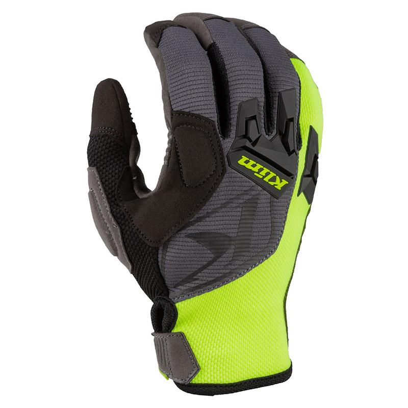 Gants de course 100% Ridecamp - jaune fluo