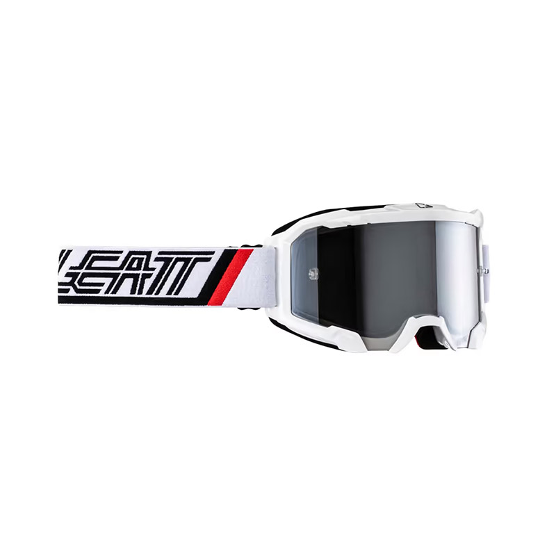 Maschera Leatt Velocity 4.5 Iriz 2024 bianco argento