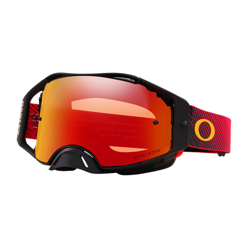 Maschera Oakley Airbrake Mx Flow Prizm Torch rosso