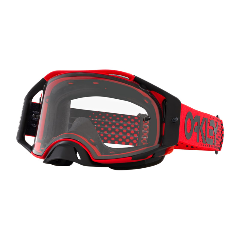 Maschera Oakley Airbrake Mx Moto B1B rosso