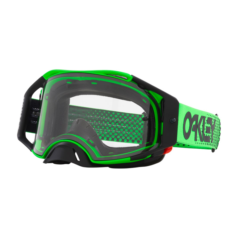 Maschera Oakley Airbrake Mx Moto B1B verde