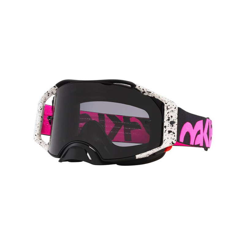 Maschera Oakley Airbrake Mx Splatter nero grigio