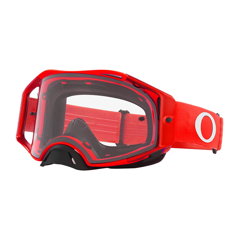 Maschera Oakley Airbrake MX rosso lente chiara