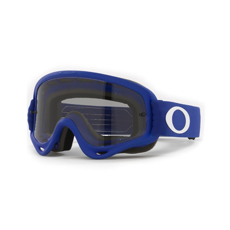 Maschera Oakley O Frame MX Moto blu lente grigio