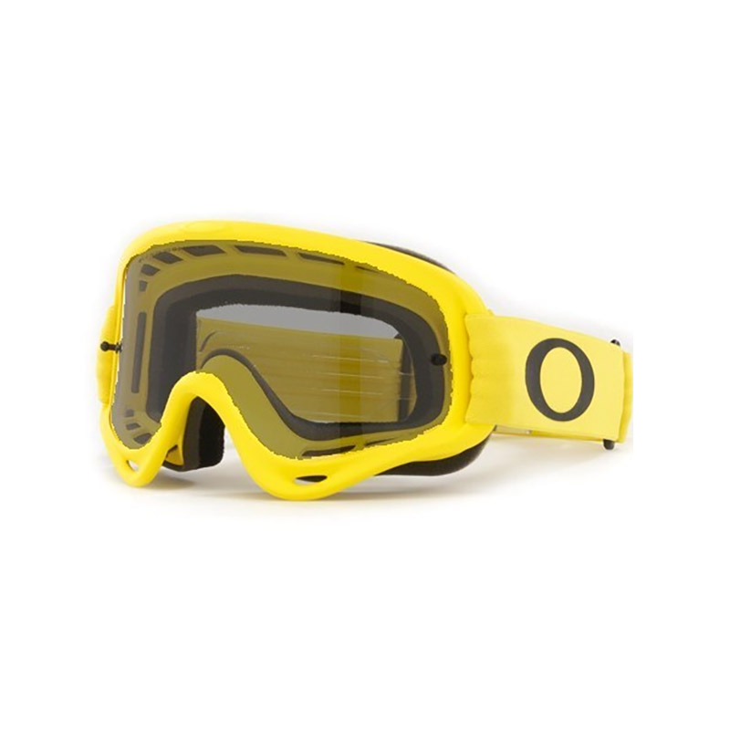 Maschera Oakley O Frame MX Moto giallo lente grigio