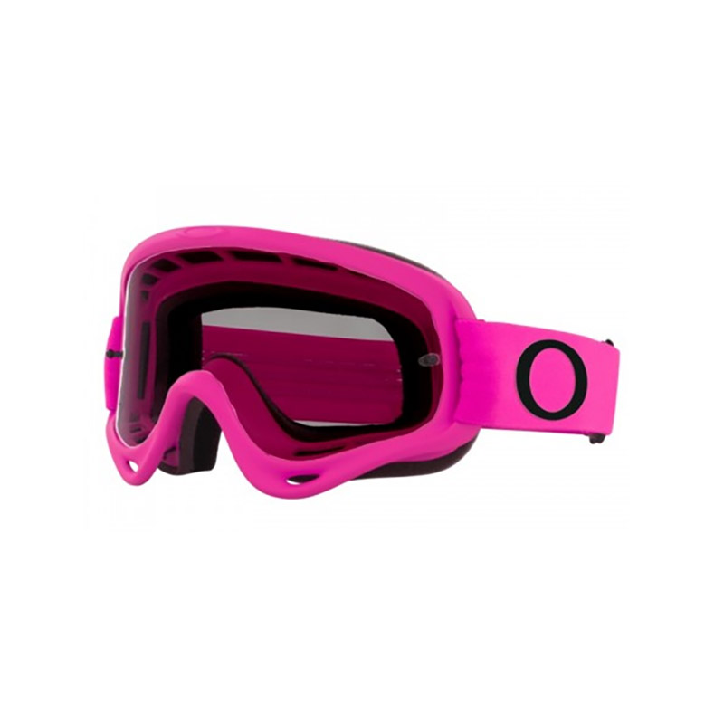 Maschera Oakley O Frame MX Moto rosa lente grigio