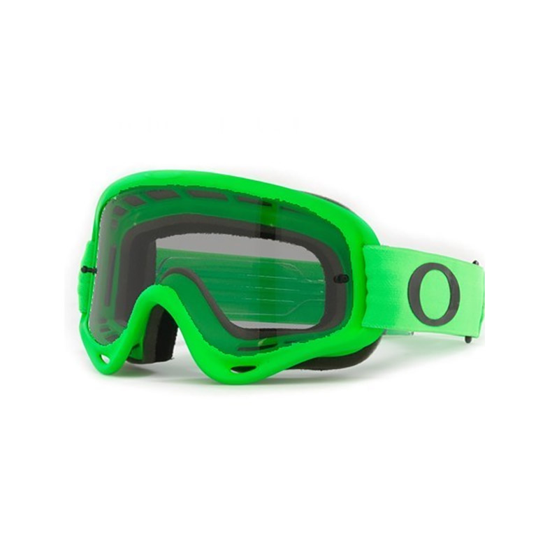 Maschera Oakley O Frame MX Moto verde lente grigio