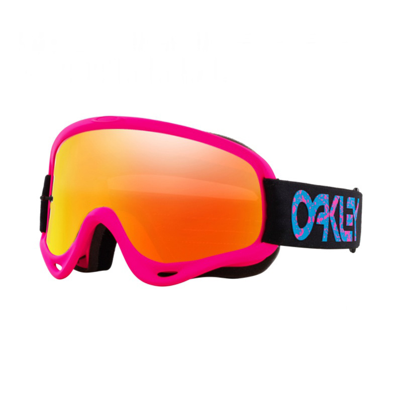 Oakley O Frame MX Moto rosa splatter fire iridio