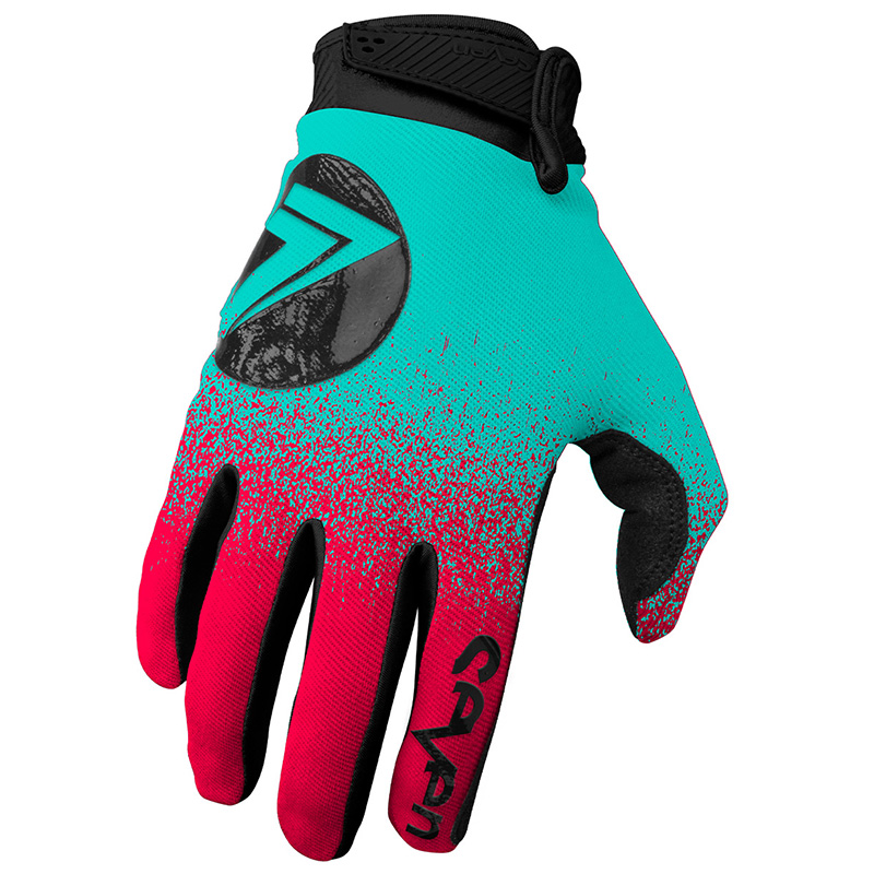 Guanti Seven MX Annex 7 DOT fluo rosso blu