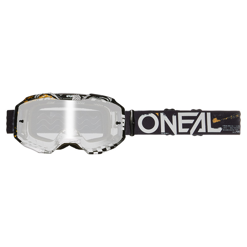 Maschera O Neal B-10 Attack V.24 nero argento