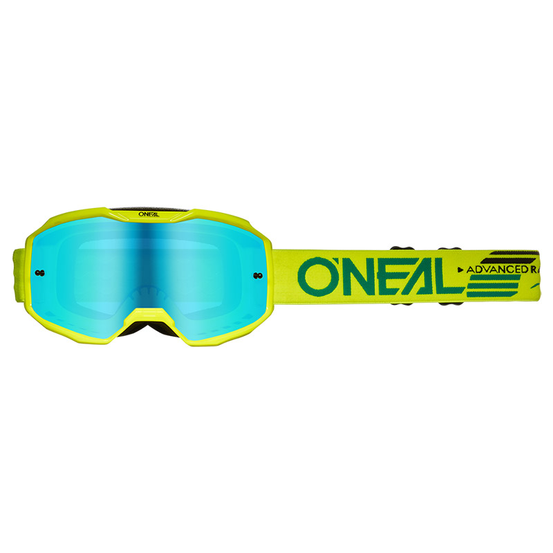 Maschera O Neal B-10 Solid Mirror giallo blu