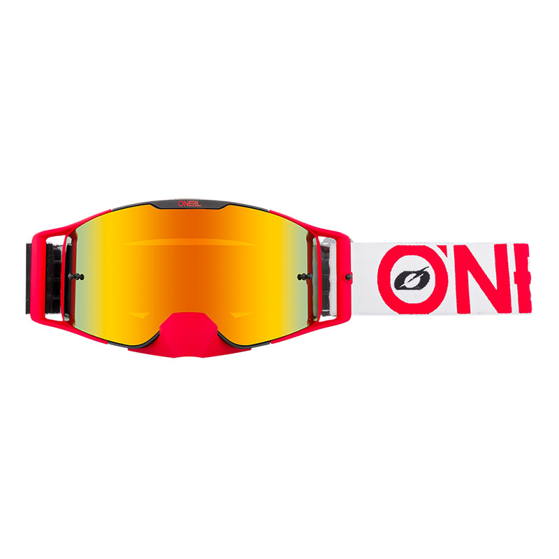 Maschera O Neal B-30 Bold rosso lente rosso