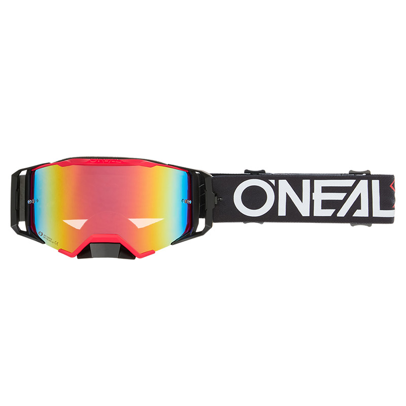 Maschera O Neal B-33 Hexa nero specchiato