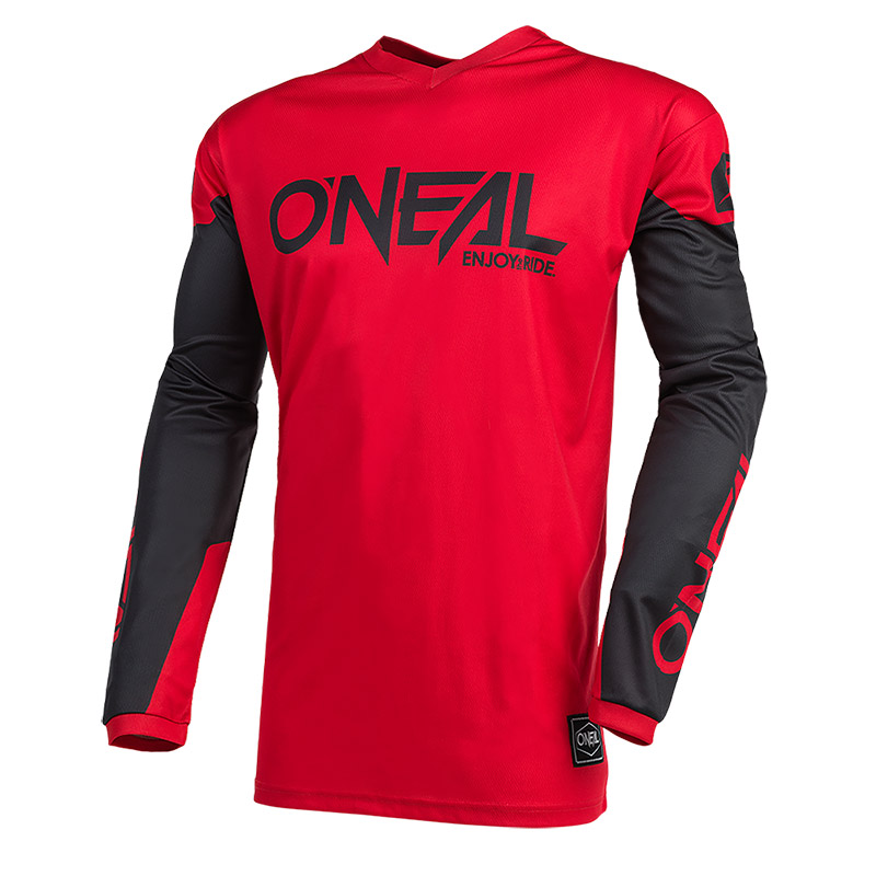 Maglia O Neal Element Threat rosso nero