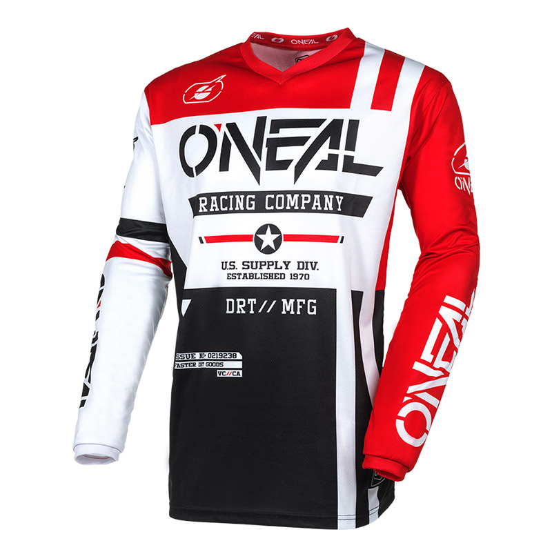 Maglia O Neal Element Warhawk V.24 rosso