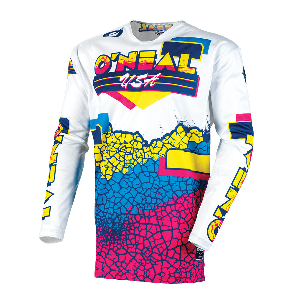 O 'Neal Mayhem Crackle 91 Moto Cross Jersey Mtb Mx Mountain Bike maillot alpin