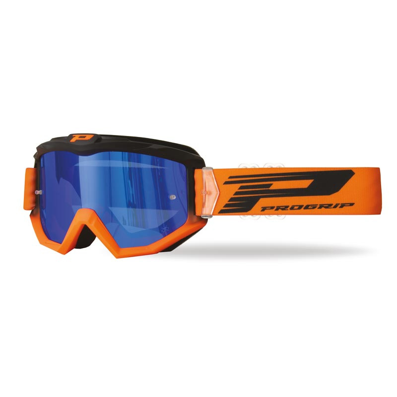 Maschera Progrip 3201 Atzaki Dual arancio blu