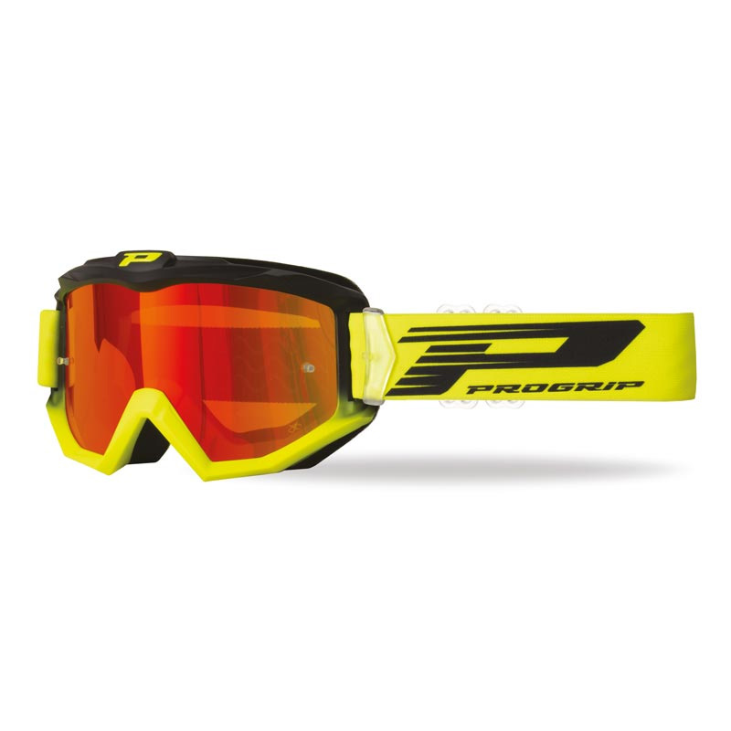 Lunettes - Rayures ouvertes - Jaune fluo