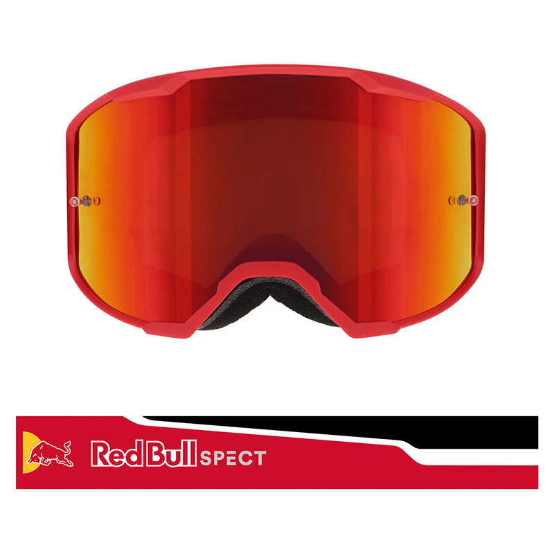 Maschera RedBull Strive 008S MX rosso flash