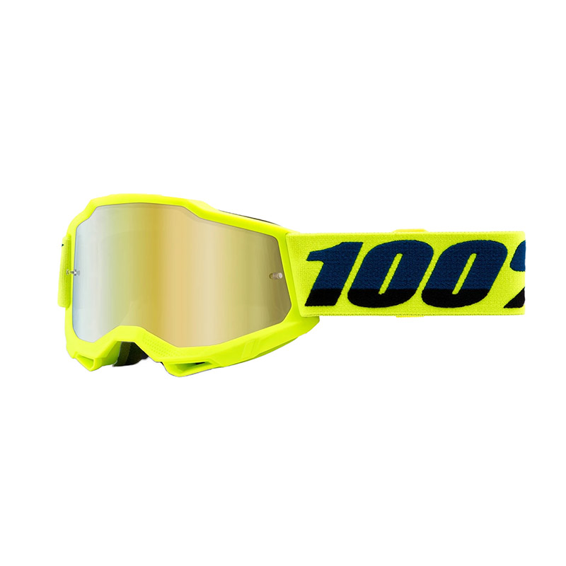 Maschera 100% Accuri 2 Youth Neon giallo specchiato